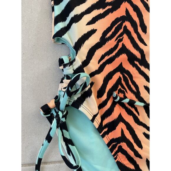 Sugar Beach Swim One Piece Swimsuit Animal Print Swimwear - Picture 4 of 9